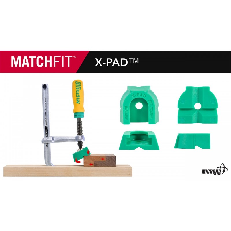  Accessoires Pour Serre-joints Matchfit X-PAD-K4 - MICROJIG