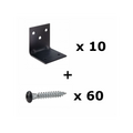  Equerres + Vis Noires EA444/2PB SIMPSON