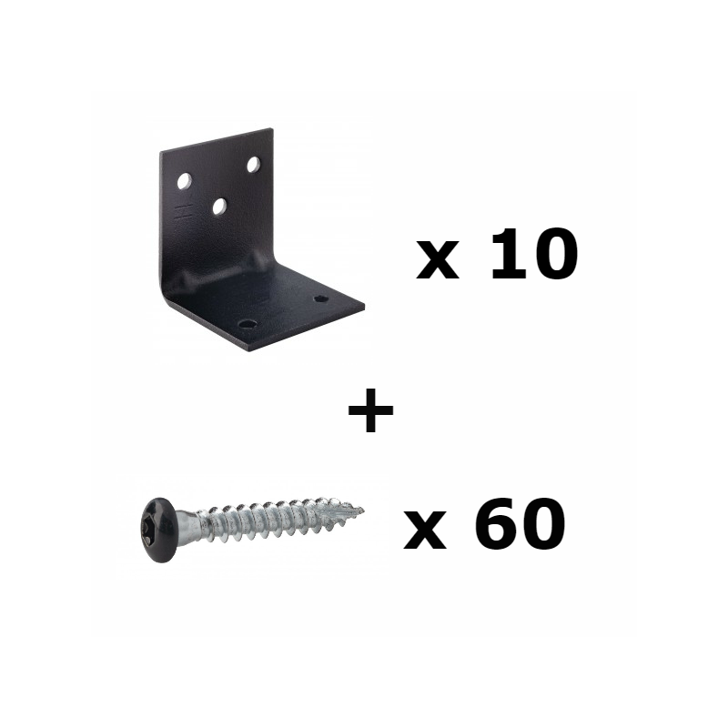  Equerres + Vis Noires EA444/2PB SIMPSON