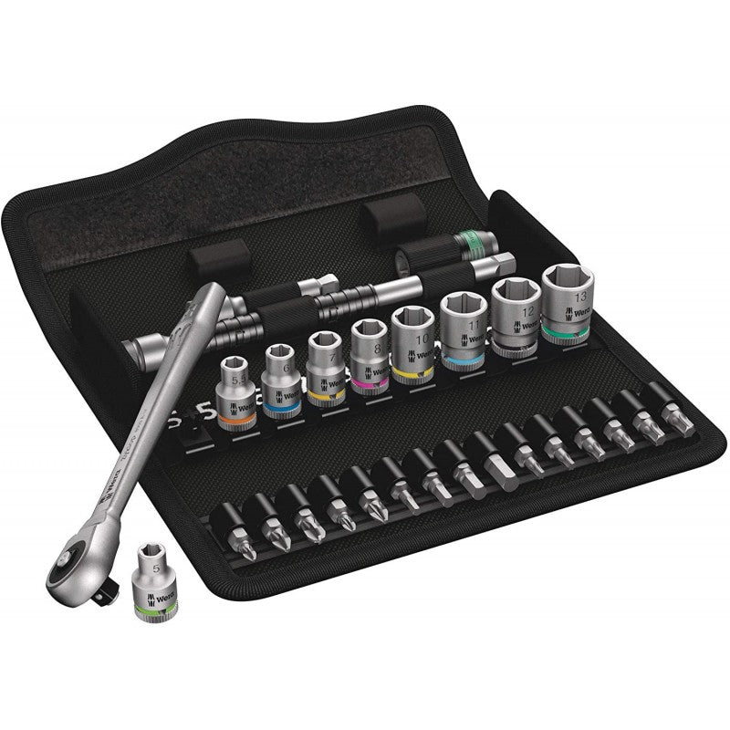  Jeu Cliquet Zyklop Metal Avec Carré Traversant - WERA