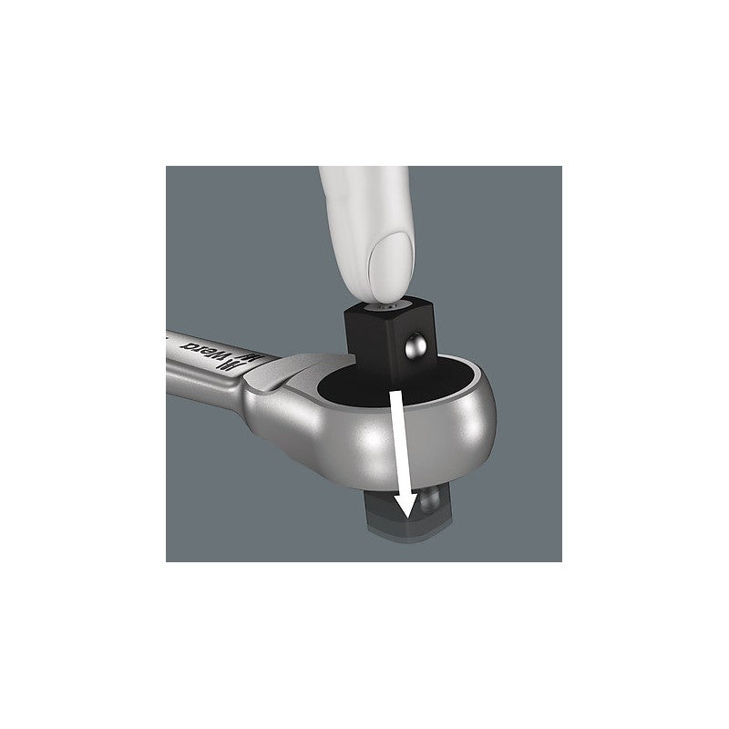  Jeu Cliquet Zyklop Metal Avec Carré Traversant - WERA