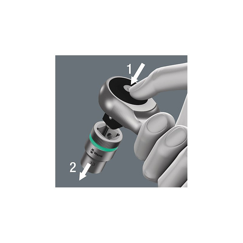  Jeu Cliquet Zyklop Metal Avec Carré Traversant - WERA