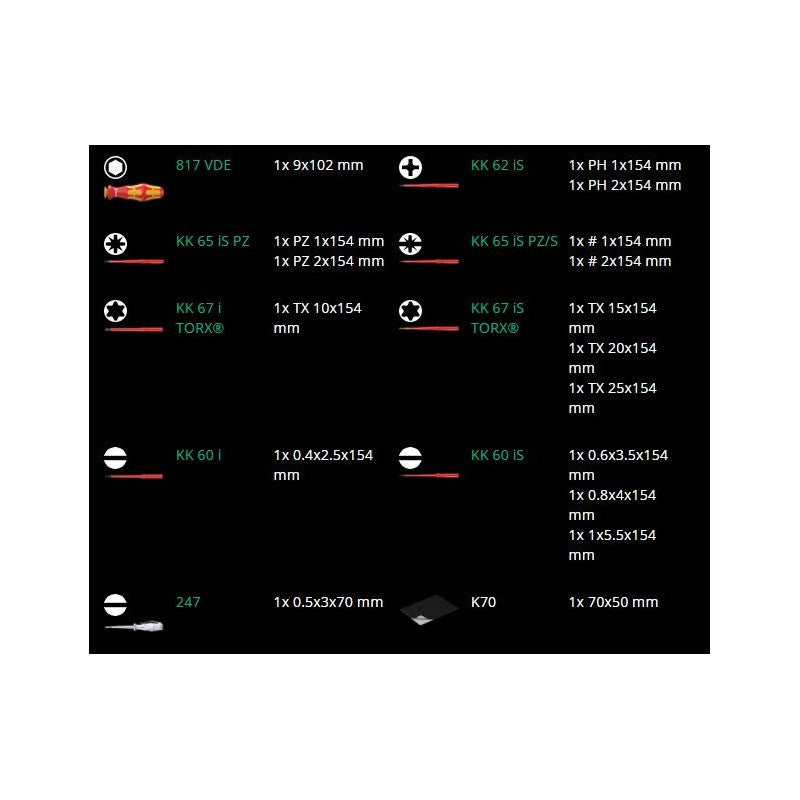  Kraftform Kompakt VDE 16 Extra Slim 1 Tool Finder - WERA