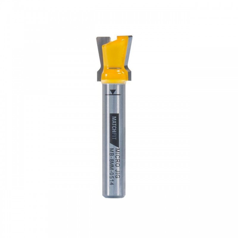  MATCHFIT Dovetail Router Bit (14 Degrés) 8 Et 12mm Shank - MICROJIG