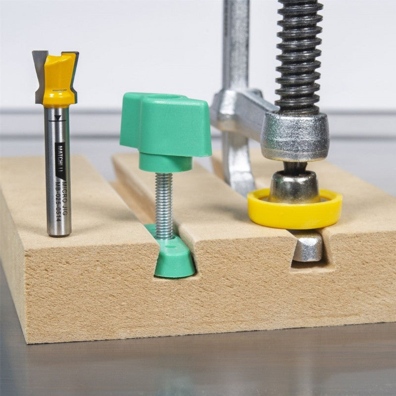  MATCHFIT Dovetail Router Bit (14 Degrés) 8 Et 12mm Shank - MICROJIG