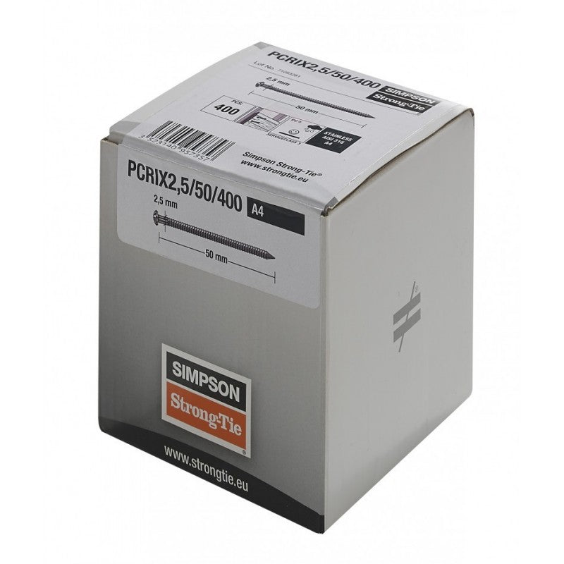  Pointes Annelées INOX PCRIX Simpson Pour Bardage Bois