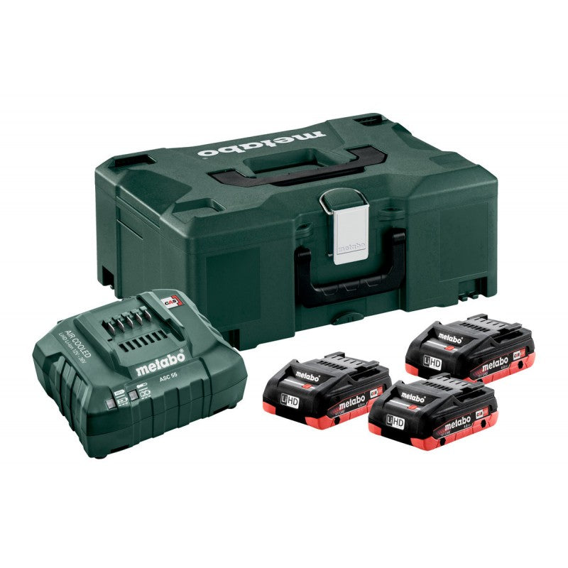  Set De Base 3 X LIHD 4,0 AH + METALOC - METABO