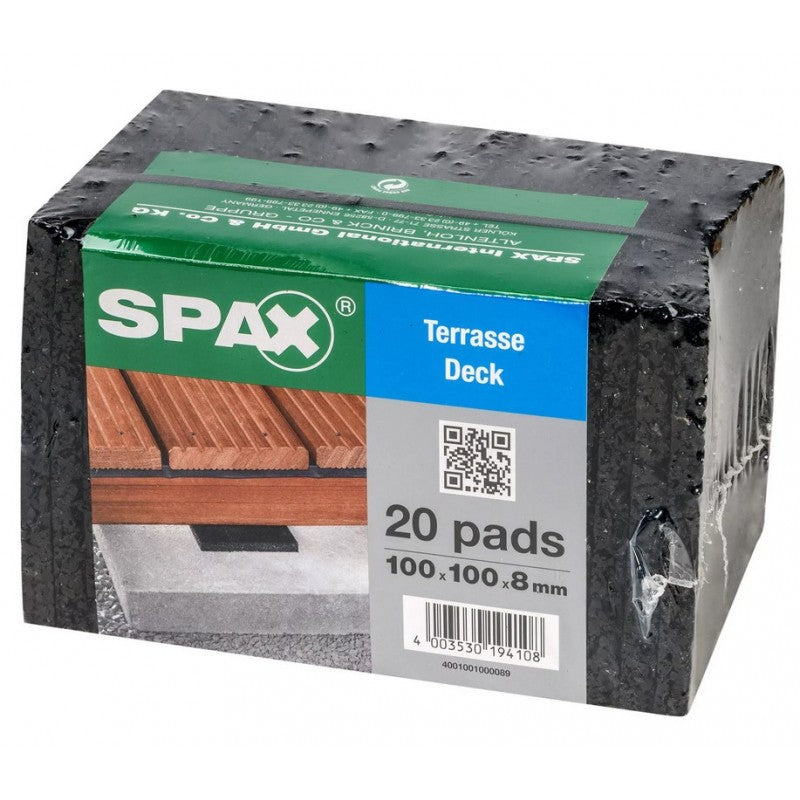  Tampons / Pads De Protection Pour Terrasse Bois - SPAX