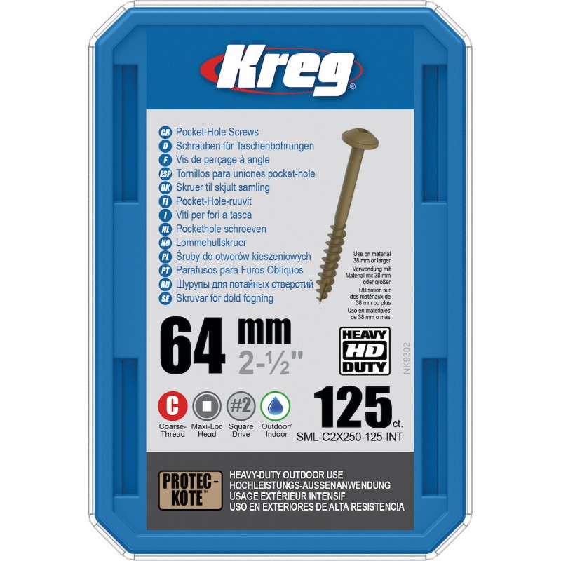  Vis De 64 Mm X 125 SML-C2X250-125-INT - KREG