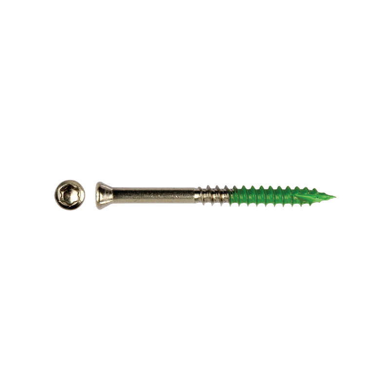  Vis Inox A4 Terrasse Lubrifié Vert - PFS Screw