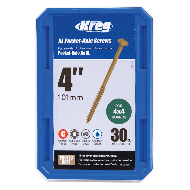  Vis Pocket Hole XL - KREG - SML-C4X400