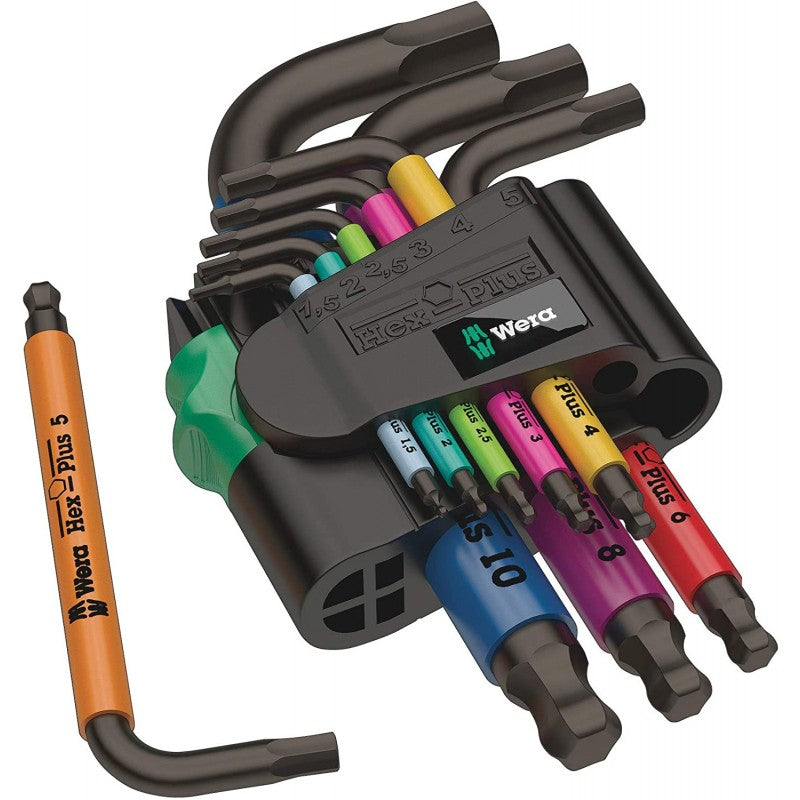  Wera 05133164001 950/9 Hex-Plus Multicolour 2 Jeu De Clés