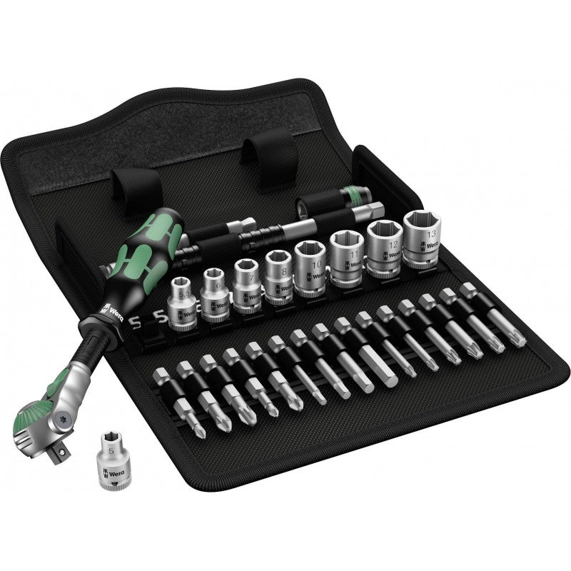  Wera 8100 SA Zyklop Speed Coffret Clé + Douilles Métrique 1/4 (6.3 Mm)
